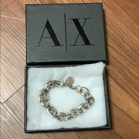 A/X Armani Exchange Jewelry Armani Exchange Ax Silver Bracelet